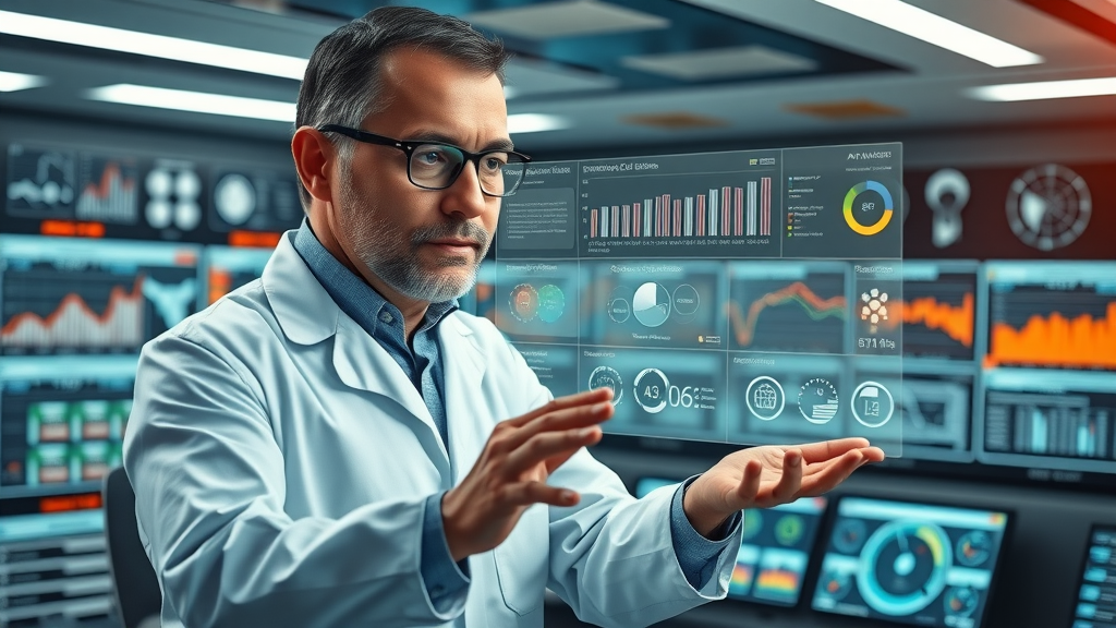 Engineer uses AI interface for digital transformation in advanced aerospace setting