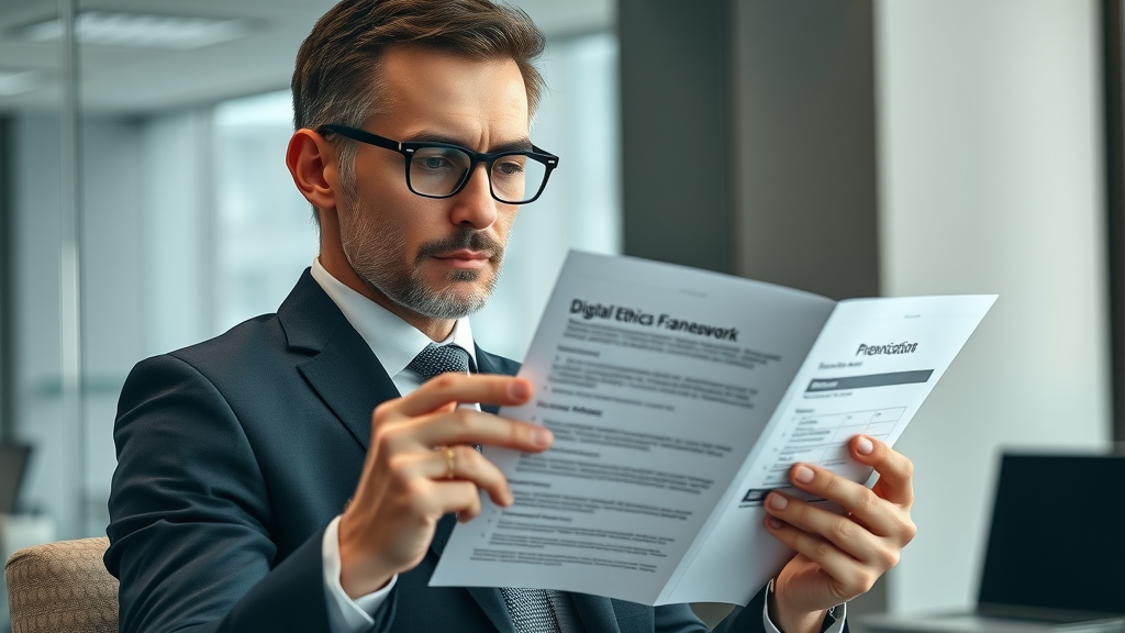 responsible ai adoption leader evaluating data privacy and ethics