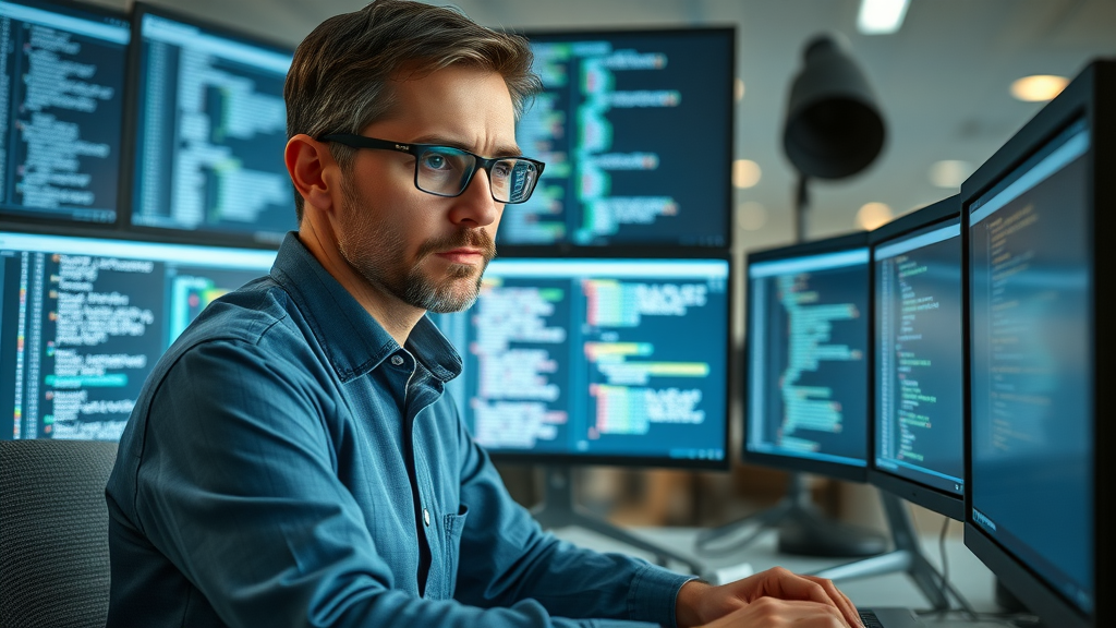 computer scientist analyzing language datasets and code—natural language processing tokenization and structure