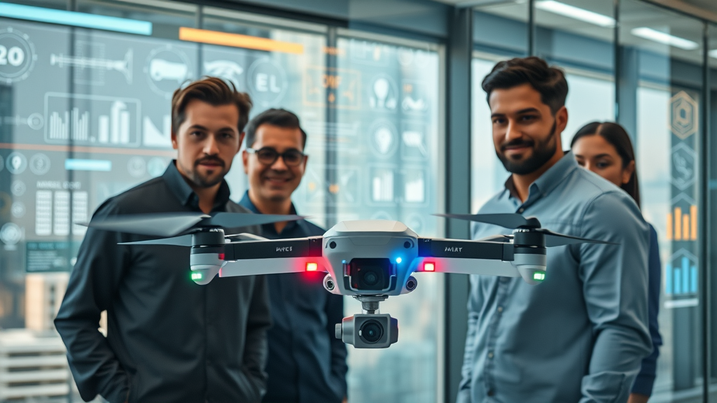 Engineering team tests smart drone, digital transformation tools in modern lab